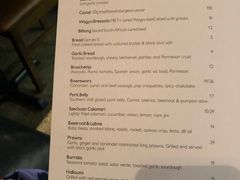 菜单-The Meat & Wine Co Southbank(南岸店)