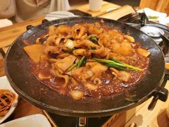 铁板八爪鱼五花肉-名家韩国料理·烤肉(瑶海店)
