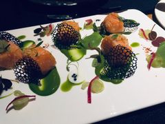 挪威三文鱼配法葱酱汁-AZUL by FUEL蓝色·法式酒馆(琶醍店)