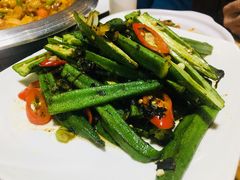炒秋葵-西北莜面村(太原店)