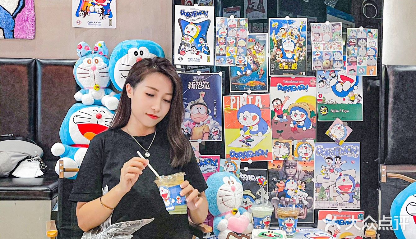 💙沉浸式哆啦A梦主题 蓝胖子陪我喝咖啡 