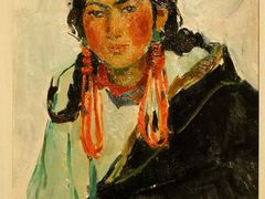宋贤珍·油画《朝圣女孩》-上海油画雕塑院