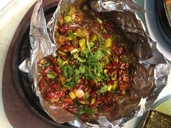 铁板猪脑花-盱眙虾神於氏龙虾(夫子庙红街店)