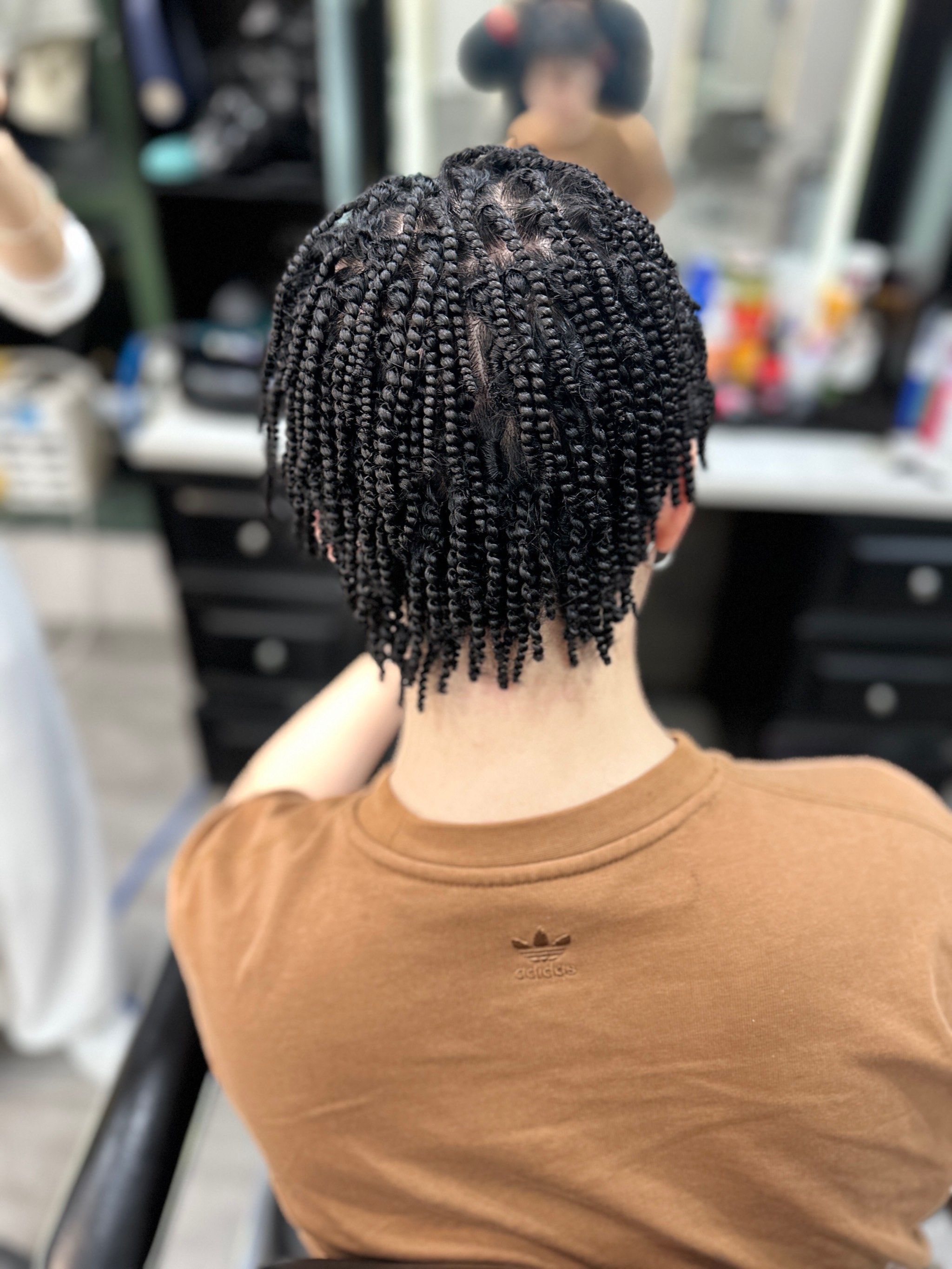 螺丝烫 螺纹烫 黑人烫爆炸头