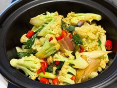 干锅腊肉花菜-赵小犇·江湖川菜馆