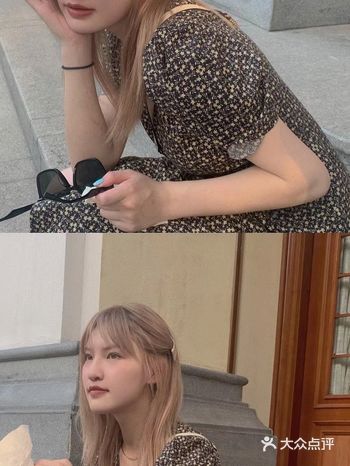 新发色奶茶沙金色染这个发色秒变女团 真正的显白发色就