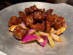 蒜香蜜汁排骨-绿茶餐厅(蓝色港湾店)