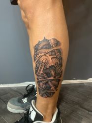 腿部-刺客纹画纹身·洗纹身·穿孔饰品