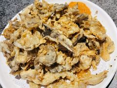 椒盐平菇-华盛园卷子王农家菜水库鱼