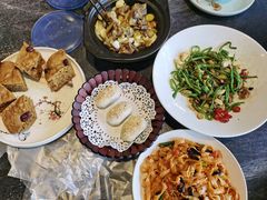 五花肉炒扁豆角-紫泥369粗粮季(鼓楼店)