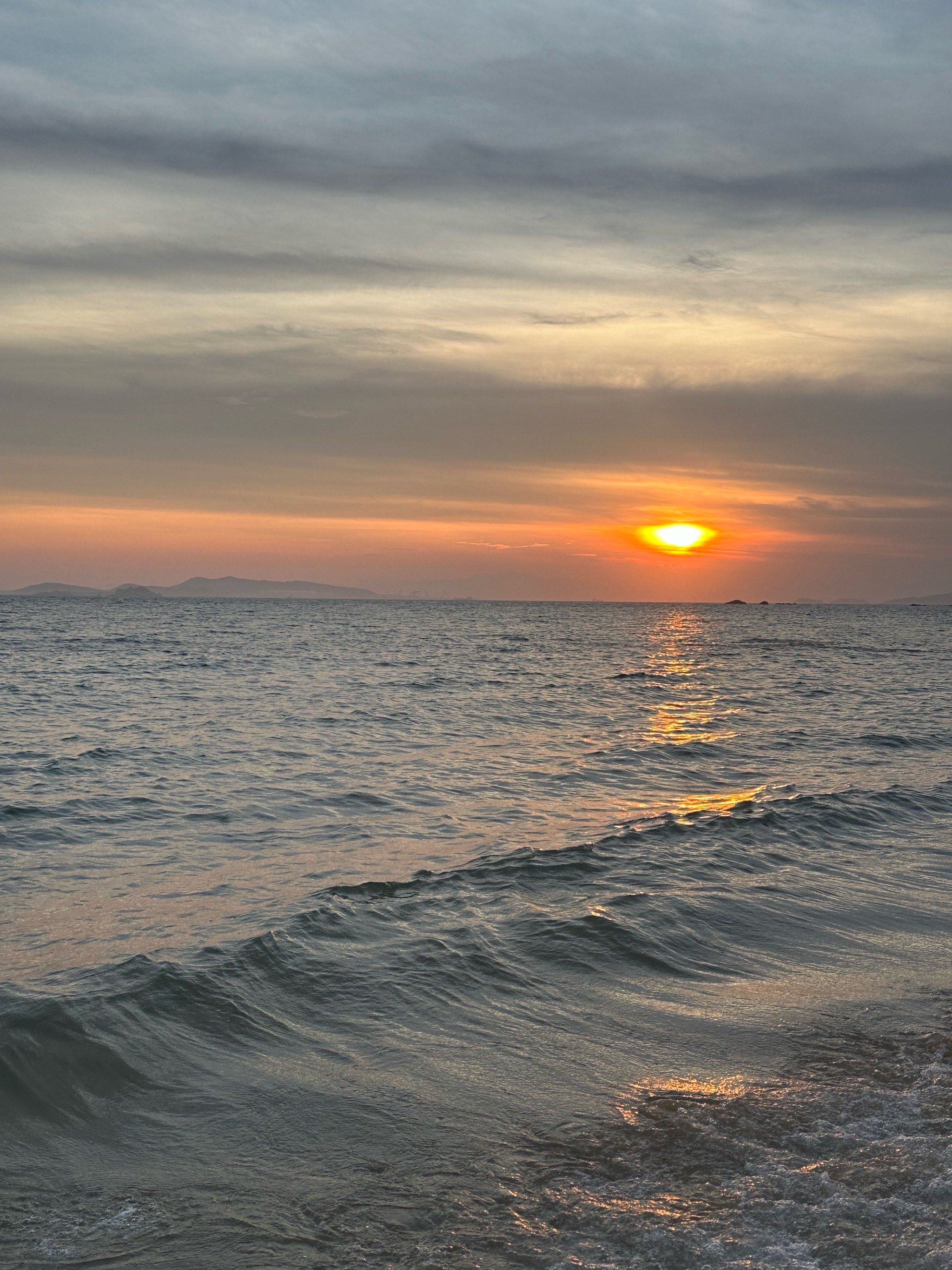 海边最美的黄昏瞬间