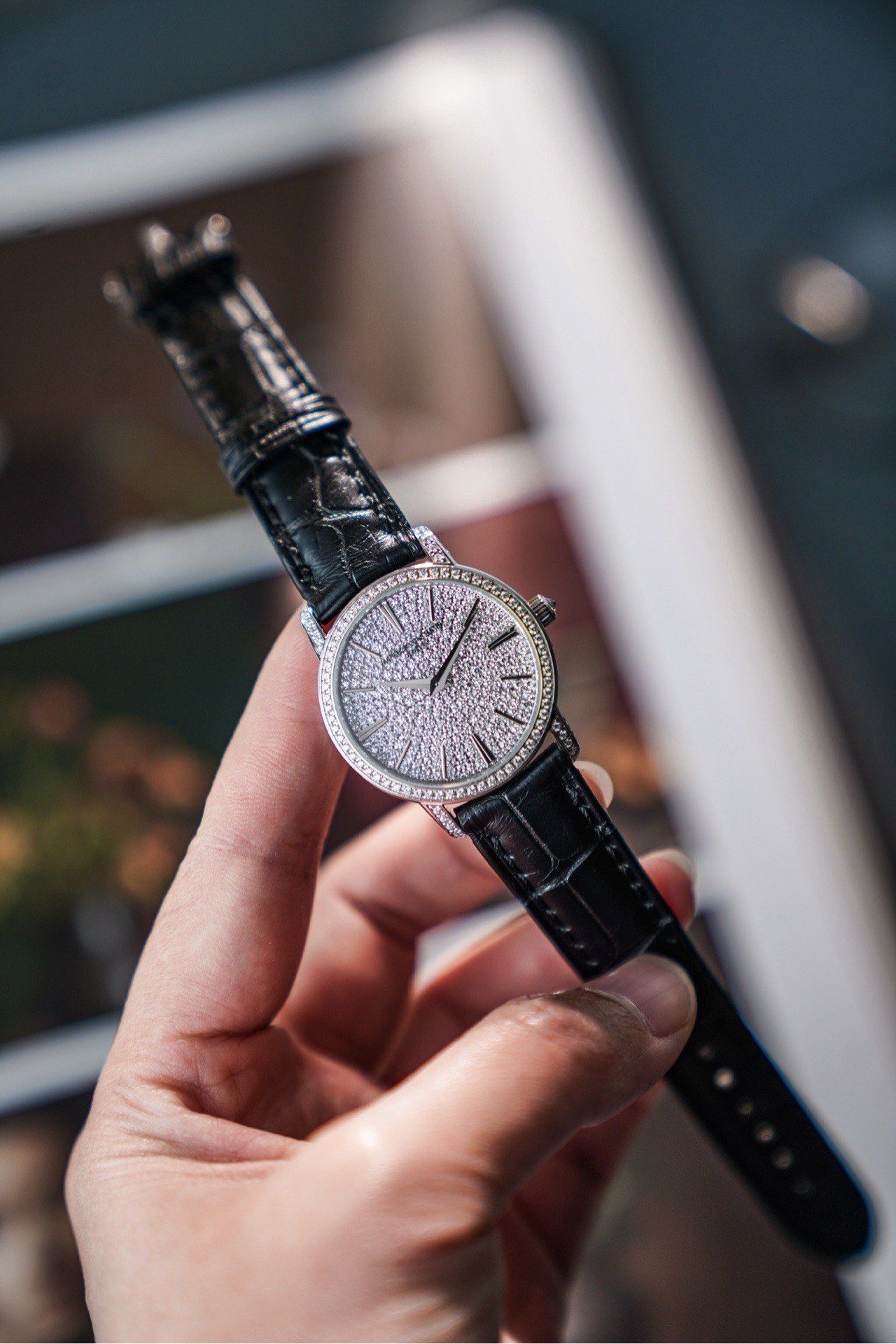 江诗丹顿 满钻 白金腕表