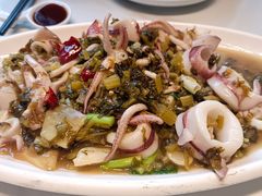 酸菜炒鱿鱼-温岭人家(红花北路店)