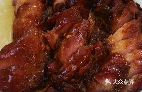 Steamed Chicken and Barbecue Pork Rice
