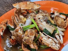 姜葱炒蟹-贞姨美食·老字号海鲜大排档