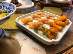 三文鱼卷拼潮式薄饼-不贰小院(余姚多元文化创意园店)