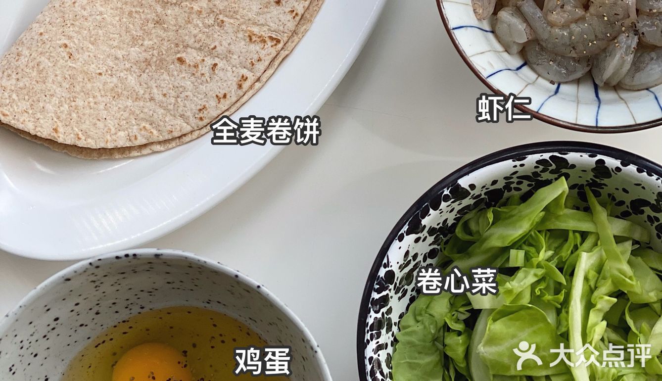 卷心菜蛋滑虾仁卷饼🍤简单好吃又营养[胜利]