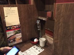 餐具摆设-一兰拉面(新宿中央东口店)
