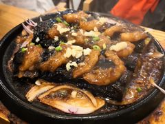 铁板烧汁酿茄子-金豆角砂锅焖面(安贞店)