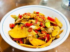冬笋炒腊肉-传统菜农庄(皇姑路店)