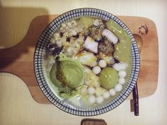 抹茶白玉赤豆碗-半饱日式甜品(ifs国际金融店)
