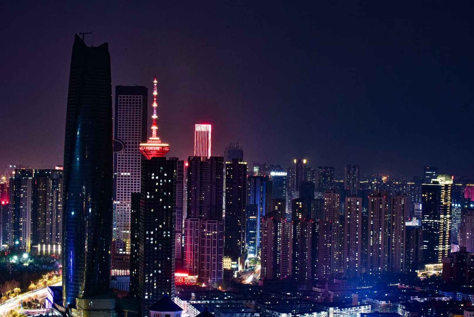 登高夜拍 让你们看看大沈阳的夜景