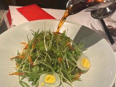鸽子蛋捞空心菜苗-博多新记·粤菜(复兴店)