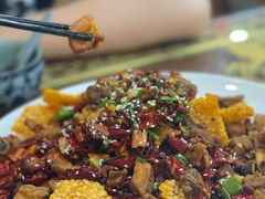 锅巴辣子鸡丁-缪氏川菜(丰盛町店)