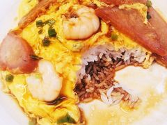 虾仁叉烧双拼滑蛋饭-旺记冰室(九龙中心大厦店)