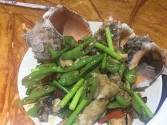 葱油海螺片-87号烧烤海鲜·大排档(金沙滩店)