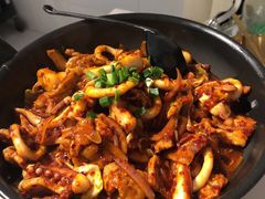 炒八爪鱼五花肉-HOTISLAND海鸡岛·韩国料理(江南西店)