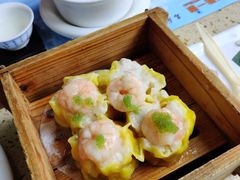 蟹籽鲜虾蒸烧麦-名点一号·精致茶点·手工制作(宝华店)