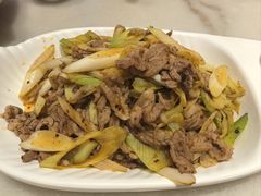 葱爆羊肉-七百岁羊肉馆(环球港店)