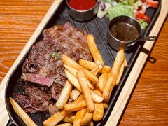 澳洲谷饲黑安格斯西冷牛排-澳骄 Aussie Kitchen·手工披萨·西餐(国大店)