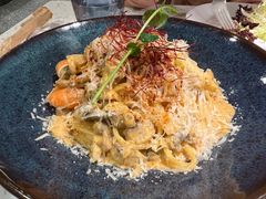 芝士蘑菇鲜虾意大利面-BE BRIGHT KITCHEN(正佳广场店)