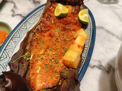 蕉叶柠檬烤鱼（鮰鱼）-中8楼风尚云南菜(颐堤港店)