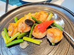 港式芦笋炒虾仁-泰悦一品·粤菜·烤鸭·茶点(金融街店)