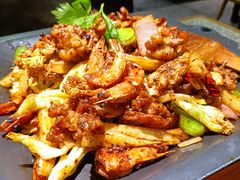 炭火干锅牛蛙加虾-炭舍干锅(华发商都店)