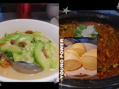 鲜丝瓜焖河蚌-费大厨辣椒炒肉(黄兴中心广场店)