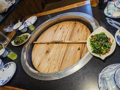 果仁菠菜-百事晟渔村木火铁锅炖(玉带湾店)