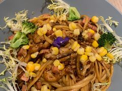 法式火腿麻辣干炒意粉-BossBabe亲子餐厅(金光华广场店)