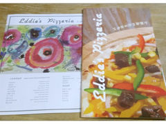菜单&餐垫-Eddie's披萨主题餐厅