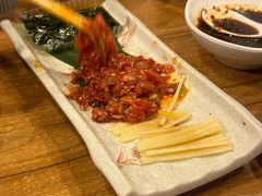 生拌牛肉-炼火烤肉店