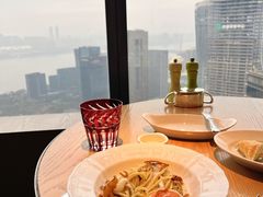 奶油猪脸肉培根酱意大利面-潮餐厅·云端江景西餐厅·杭州柏悦酒店
