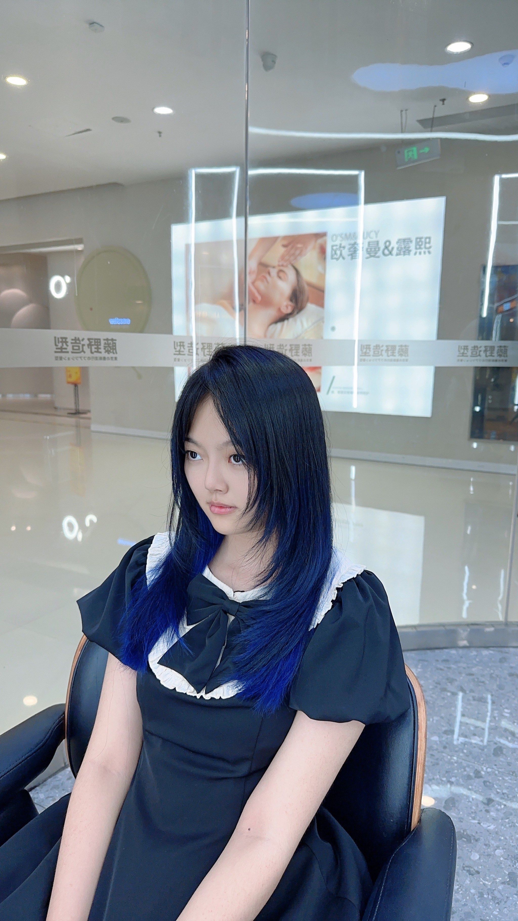 渐变魅力发色蓝紫