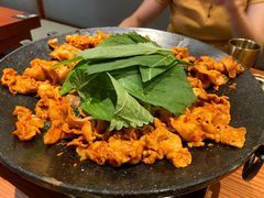 铁板章鱼五花肉-春熙台韩国料理·章鱼肥牛(西丽店)