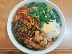 肉饼蒸蛋粉-矮子粉店1985·长沙米粉(湘春路店)