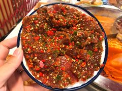 椒藤鲜辣牛肉-陈艳红火锅菜·冒菜(簋街店)