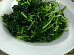 蒜香地瓜叶-海岛八号龙虾烧烤田鸡(蓝天路总店)