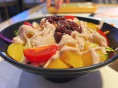 黄桃沙拉-猪啊牛呀羊啊铜盘烤肉(正大广场店)